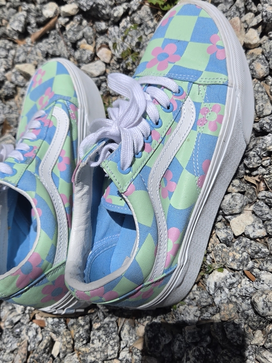 Vans Shoes - Vans Platform Checkerboard Floral Sneakers